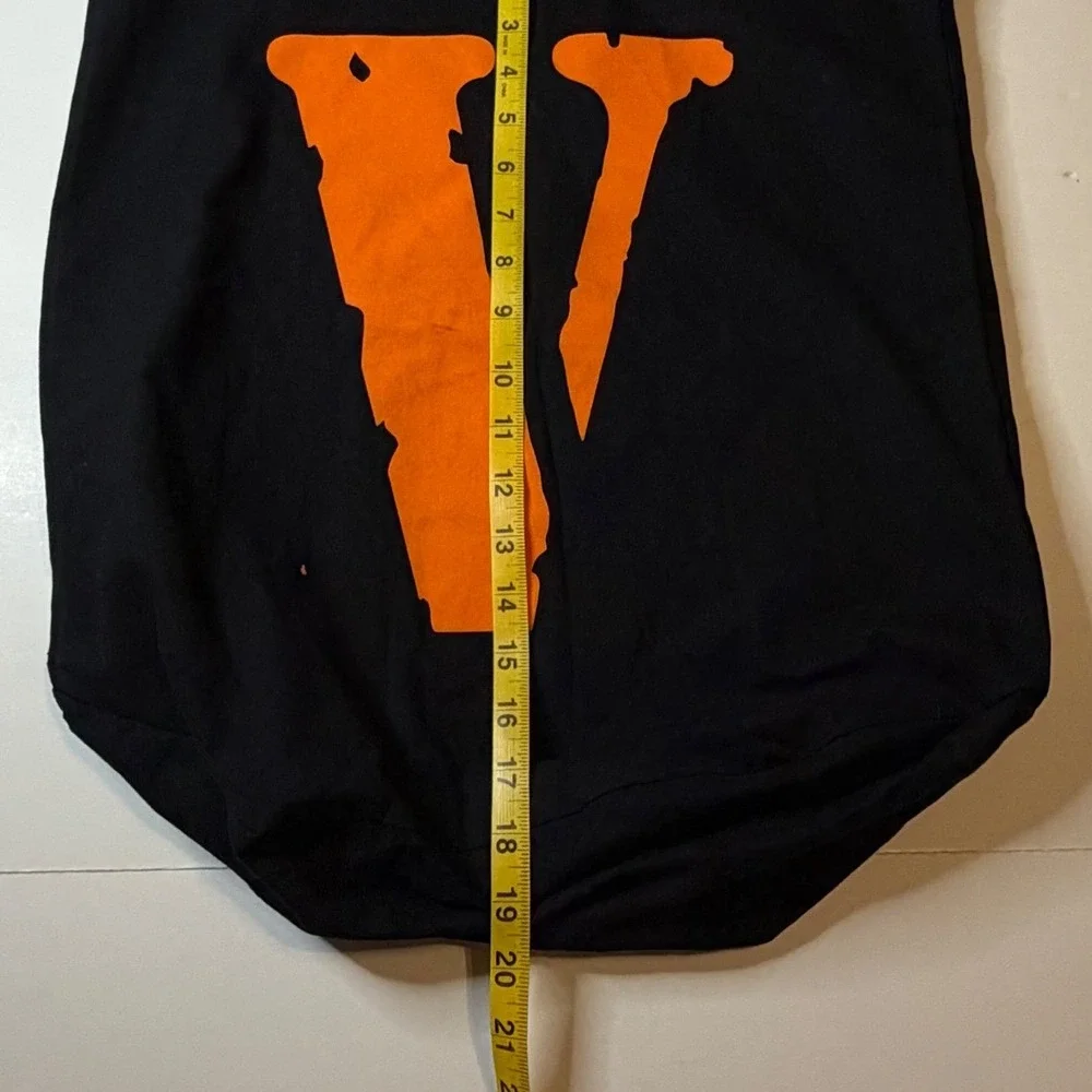 Nike Vlone Tote Bag Black Orange Canvas Streetwear Shopper Supreme Creations